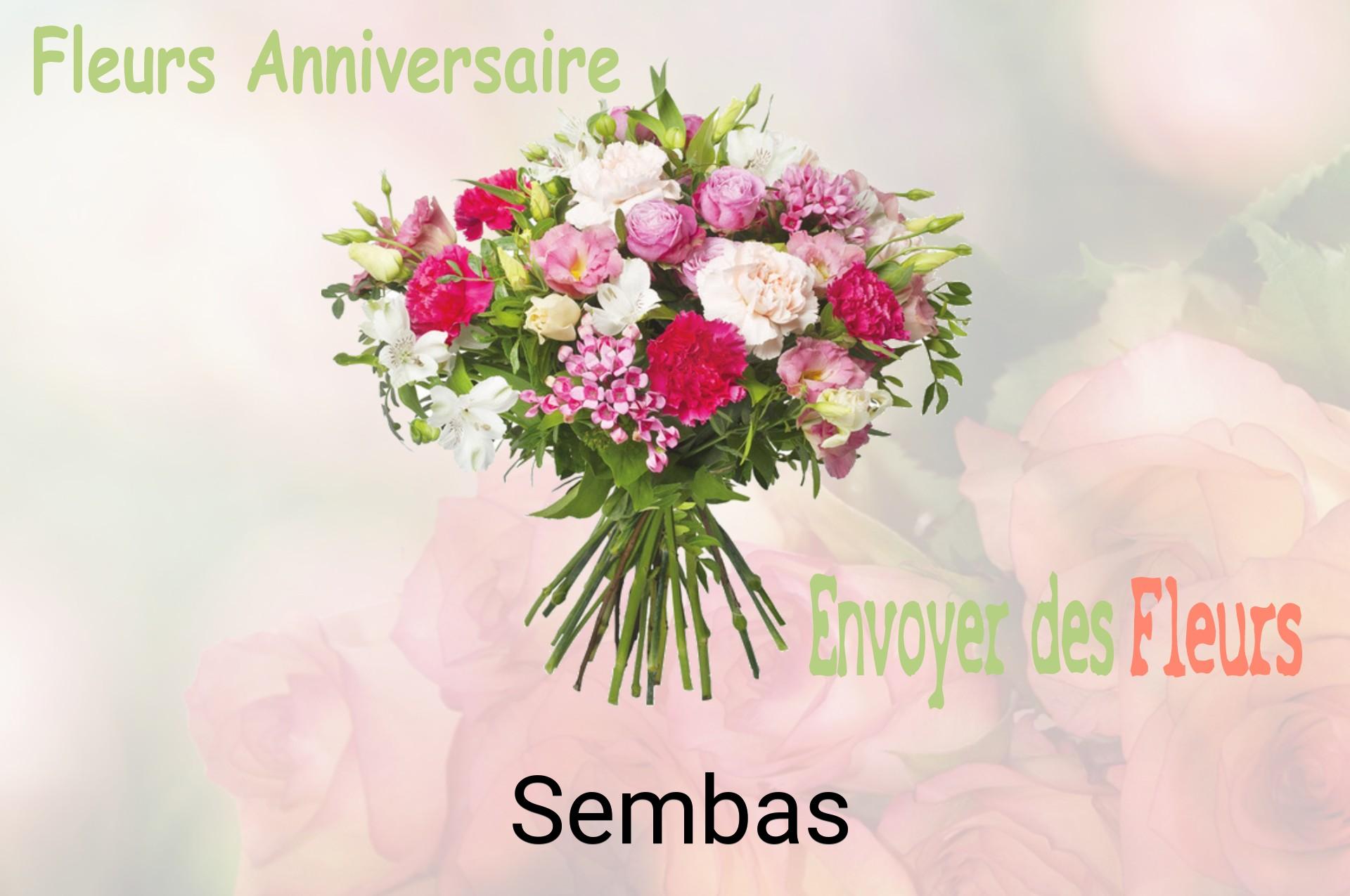 Bouquet de fleurs d’anniversaire livré à Sembas